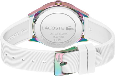 Lacoste Falda Women's 3H Quartz Watch, Silicone Wristband, Water Resistant up to 5ATM/50 Meters, Chic and Easy-to-Wear Timepiece for Her, 36mm in Saudi Arabia