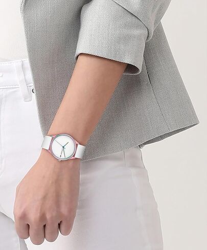 Lacoste Falda Women's 3H Quartz Watch, Silicone Wristband, Water Resistant up to 5ATM/50 Meters, Chic and Easy-to-Wear Timepiece for Her, 36mm in Saudi Arabia