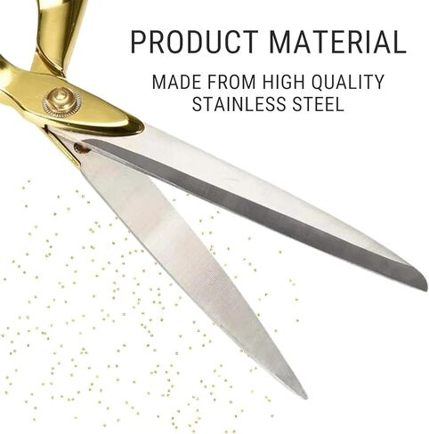 Gold Grand Opening Kit - 11 Inch Scissors for Ribbon Cutting Ceremony and Gold Satin Ribbon for Grand Openings Special Events and Inaugurations in Kuwait