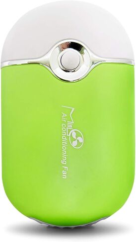 GreenLife® USB Rechargeable Portable Mini Fan Cooling Fan Bladeless Handheld Eyelash dryer Mini Handheld Fan Air Conditioning Blower for Eyelash Extension (Blue) in Saudi Arabia