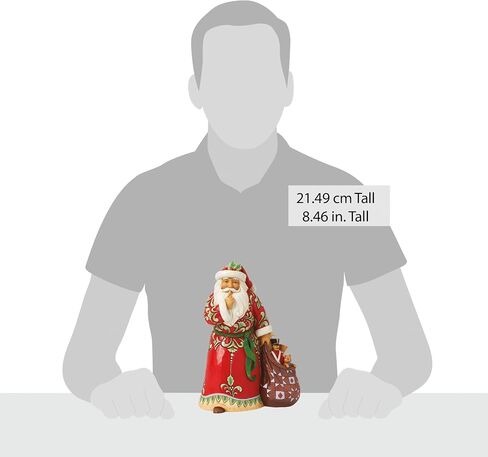 Enesco Jim Shore Heartwood Creek Santa with Toy Bag Shush Quiet Figurine- Stone Resin Hand Painted Crafted Collectible Santa Figurines Christmas Home Decor Statue, 8.46 Inch in Saudi Arabia