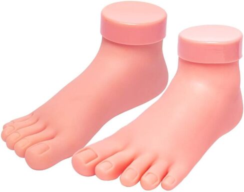 AORAEM Practice Fake Foot Flexible Movable Soft Silicone Fake Foot Tool for Nails Training Display in Saudi Arabia
