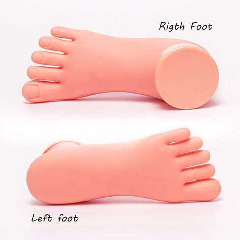 AORAEM Practice Fake Foot Flexible Movable Soft Silicone Fake Foot Tool for Nails Training Display in Saudi Arabia