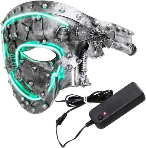 قناع Coddsmz Masquerade Mask Steampunk Phantom of The Opera Mechanical Venetian Party Mask in Kuwait