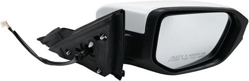 Door Mirror Assembly Right Passenger Side Compatible with Civic 2016-2021 with Power Mirror Ajust Manual Fold Non-Heated Match to White Replace 76208TBAC03ZA; HO1321283(3 Pins) in Saudi Arabia