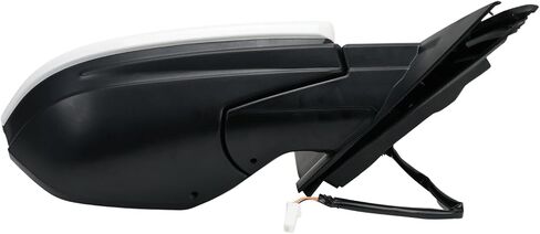 Door Mirror Assembly Right Passenger Side Compatible with Civic 2016-2021 with Power Mirror Ajust Manual Fold Non-Heated Match to White Replace 76208TBAC03ZA; HO1321283(3 Pins) in Saudi Arabia