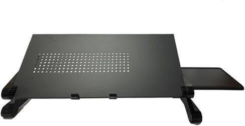 Adjustable Lap Desk Laptop Computer Portable Multifunctional Ergonomic Vented Table Stand Desk Mount Holder (480 * 260mm with Mouse Pad, Black) in Saudi Arabia