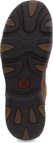 Twisted X Men's 11" Nano Toe Boot - Pull-On Cowboy Boots Crafted with Nano Composite Safety Toe, DuraTWX Hybrid Performance Leather, CellSole Footbed, and Leather Pull Holes, Charcoal & Tan, 7.5 M in Saudi Arabia