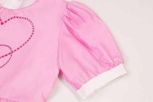 IBQ 5 قطع زي الهالوين للفتيات للأطفال على شكل قلوب وردية فستان الأميرة التنكري لفيلم عيد الميلاد وإكسسوارات الزي in Kuwait