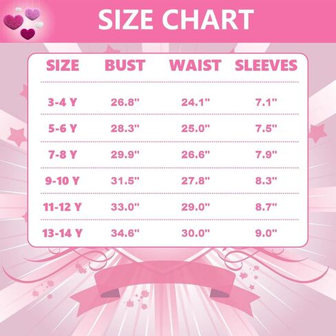 IBQ 5 قطع زي الهالوين للفتيات للأطفال على شكل قلوب وردية فستان الأميرة التنكري لفيلم عيد الميلاد وإكسسوارات الزي in Kuwait