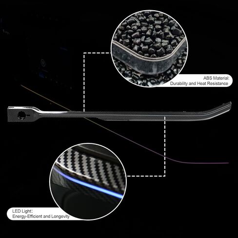 شريط إضاءة LED محيط بلوحة القيادة الداخلية متعدد الألوان حساس للمس من MABETT لعام 2021 2022 2023 2024 ملحقات فورد برونكو، أضواء الجو للتحكم في المركز (ليس لرياضة برونكو) in Kuwait