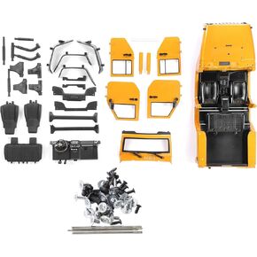 Dilwe 313mm 1/10 Scale RC Body Shell, RC Wheelbase Open Car Body Shell Spare Parts Compatible with SCX10 90046 RC Car Accessory (Yellow)