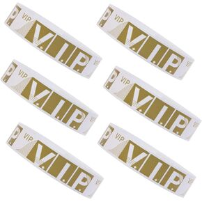 ONLYKXY 120pcs VIP Wristband Party Paper Wrist Straps 3/4" Tear-Resistant Waterproof Disposabl Wristbands for Events