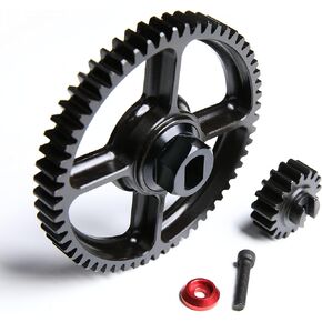 GTBRacing Steel 57T 17T Spur Gear Set for 1/5 RC Car HPI km rv Baja 5b ss 5t 5sc