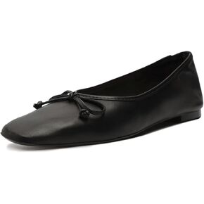 SCHUTZ Women's Arissa Flats, Black, 6.5 Medium US