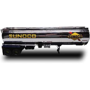 AMT Fruehauf Plated Tanker Trailer (Sunoco) 1:25 Scale Model Kit