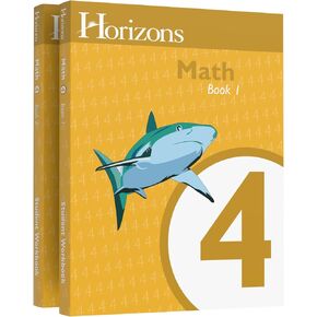 Horizons Math 4 SET of 2 Student Workbooks 4-1 and 4-2