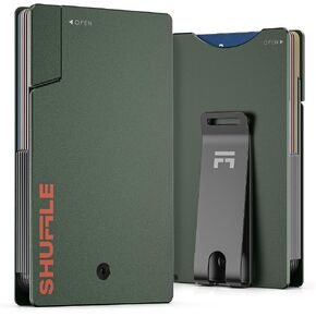 Shuffle Wallet for Men - Innovative Deck-of-Cards Opening Mechanism Wallet with RFID Blocking, Ultim Slim Modular Design to Holds 6-8 Cards, Sleek Money Clip and Aluminum Men Wallet (Polar Ice) in Saudi Arabia