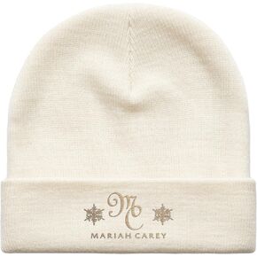 Mariah Carey Official Time Tour Merch Christmas Cream Beanie