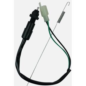 MRS Foot Brake Switch Rear Tail Light Cable Wire Male Plug with Spring for 50cc 90cc 110cc 125cc 150cc 200cc 250cc ATV Quad Four Wheeler Go Kart Motorcycle Kazuma Sunl Roketa RedCat, Black