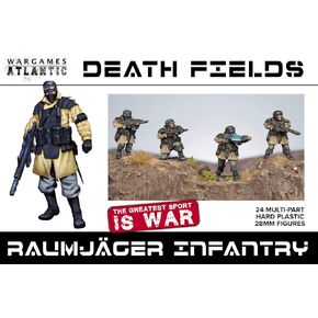 Death Fields - Raumjäger Infantry (24 Figures) Multi-Part Hard Plastic (HIGH Impact POLYSTYRENE) 28MM Figures…