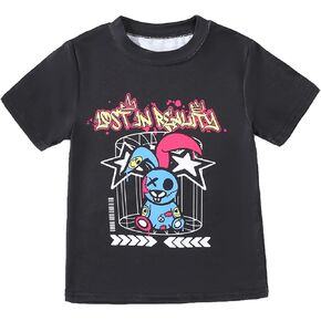 Toddler Girls' Graphic Crewneck Short Sleeve T-Shirt Casual Cute Summer Tee Tops