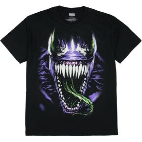 Marvel Comics Men's Venom Spider-Man Dark Reflection Graphic Tee Adult Cotton Crewneck Short Sleeve T-Shirt