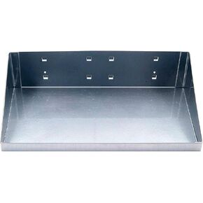 Locking Pegboard Hooks Triton Products 56126-SLV LocHook Shelf, 12" x 6", Silver