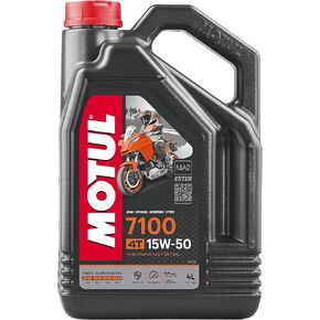 Motul 104299 7100 15W-50 Motor Oil Full Synthetic Motorcycle Engine Lubricant