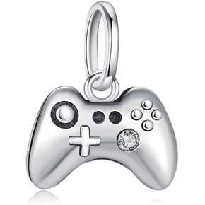 KEQ Mini Evil Eye Gamepad Dangle Charm Hangings Fit for Pandora Me Bracelet 925 Sterling SilverJewelry XMAS Birth Gift for Her