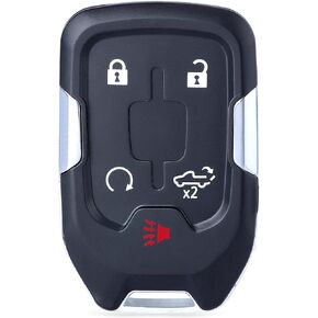 Keyless Entry Remote Key Fob Replacement with Key for Chevrolet Silverado for GMC Sierra 2021 2022 5 Buttons HYQ1ES 13522854 13522904 434 MHz