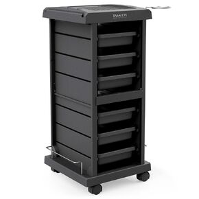 TASALON Upgrade Salon Trolley Cart with Wheels for Salon Station, 6 Drawer Salon Rolling Cart for Extra Storage, Multipurpose Salon Cart, Beauty Cart, Tattoo Cart, Hair Cart for Hair Stylist - Pink