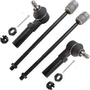BOXI 4pc Front Inner Tie Rod Ends + Front Outer Tie Rod End Kit EV275 ES3200 for Nissan Quest 1993-2002, Steering Tie Rod Ends for Mercury Villager 1993-1998, Outer Inner Tie Rod