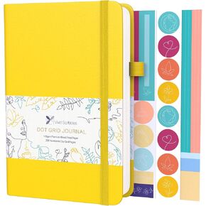 A5 Bullet Dotted Journal for Creativity and Planning – 140 GSM Dot Grid Notebook with 200 Numbered Pages and Lay-Flat Binding, Ideal for Personal Use, Goals, and Organization