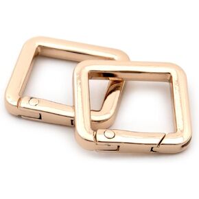 10PCS Purse Ring Rectangle Buckle Strap Connector Belt Loop Leather Craft