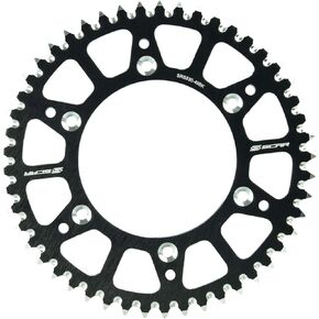 SCAR Aluminum alloy Rear Sprocket Compatible with KTM SX SXF EXC EXCF XC XCW XCF XCFW 125 150 250 300 350 450 500 93-24 HUSQVARNA TC FC TX TE FE FX 14-23 GASGAS MC MCF EC ECF 22-24, Black - 50 tooth