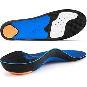 PCSsole Plantar Fasciitis Relief Shoe Insoles - High Arch Support Insert for Men Women Running - 220+Lbs Heavy Duty Shoe Inserts for Basketball, Orthotic Insoles for Flat Feet, Foot Pain