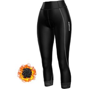Sparx Women Padded Bike Pants Cycling Shorts Bicycle Thermal Capris 3/4 Winter Biking Tights