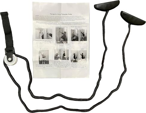 Therapist’s Choice® Shoulder Pulley, Over The Door, with Patient Guide. Aids Recovery and Rehabilitation of Shoulder, Rotator Cuff, Shoulder Pain, Frozen Shoulder, Pain Free Range of Motion in Saudi Arabia