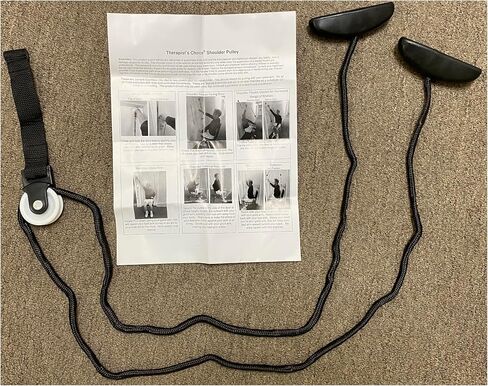 Therapist’s Choice® Shoulder Pulley, Over The Door, with Patient Guide. Aids Recovery and Rehabilitation of Shoulder, Rotator Cuff, Shoulder Pain, Frozen Shoulder, Pain Free Range of Motion in Saudi Arabia