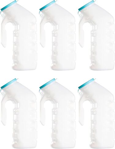 Caremax Supply Urinals for Men with Translucent Lid – 32 Oz. Bottle – 2 Pack-Male Urinal Bottles with Spill Proof Screw Cap – Durable and Reliable – Practical Design – for Camping, Travel People in Kuwait