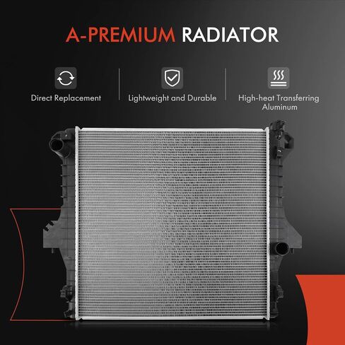 A-Premium Engine Coolant Radiator Assembly - Compatible with Dodge Models - Ram 2500 2003-2009, Ram 3500 2003-2009, Ram 4500 2008-2009, Ram 5500 2008-2009 - 5.9L 6.7L L6 in Saudi Arabia