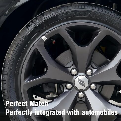 Car tire Valve stem Covers Large Logo tire Valve caps Compatible with Charger Challenger Durango and More Metal Material car Exterior Accessories (RED) in Kuwait