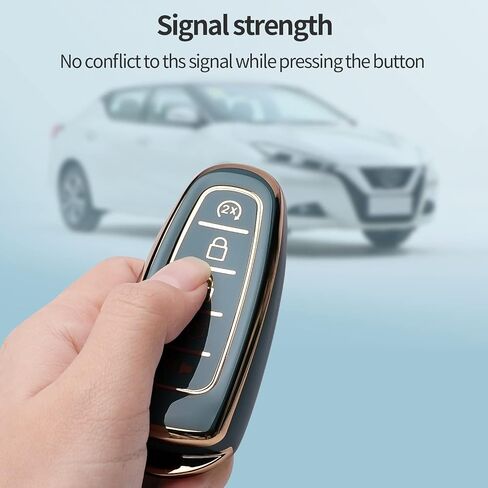 غطاء مفتاح Ford Key Fob مناسب لـ CMAX Escape Focus Edge Expedition Explorer Flex Taurus غطاء مفتاح ذكي (أزرق) in Kuwait