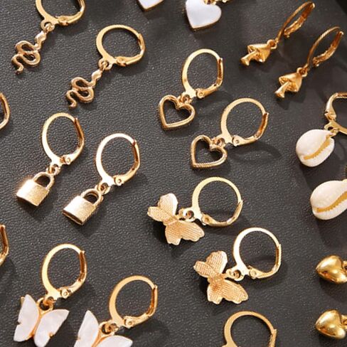 Stitch Marker Charms Crochet Stitch Markers Locking Clips Crochet Pin Locking Metal Knitting Markers for Weaving Sewing Jewelry Making DIY Craft in Saudi Arabia