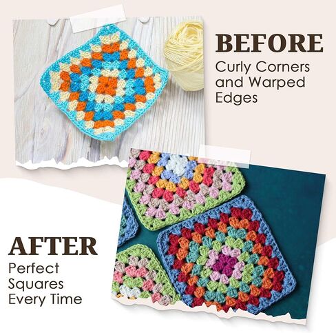 لوحة حظر الكروشيه من Houseables، لوحة حظر خشبية مقاس 9.5 بوصة للكروشيه، لوحة ربط الكروشيه، لوحة مربعة من الغزل، لوحة الحياكة، لوحة كروشيه للحجب، كتلة الكروشيه، لوازم الكروشيه in Kuwait