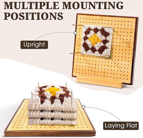 لوحة حظر الكروشيه من Houseables، لوحة حظر خشبية مقاس 9.5 بوصة للكروشيه، لوحة ربط الكروشيه، لوحة مربعة من الغزل، لوحة الحياكة، لوحة كروشيه للحجب، كتلة الكروشيه، لوازم الكروشيه in Kuwait