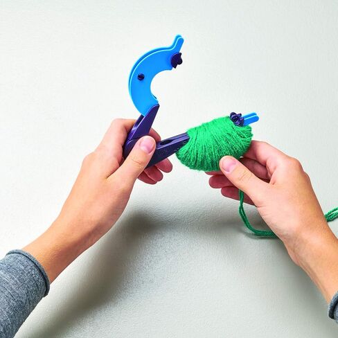 Prym 2-in-1, Large (3" & 3-1/2") Pompom Maker, 3" & 3.5", Purple, Blue, Green 2 Count in Saudi Arabia