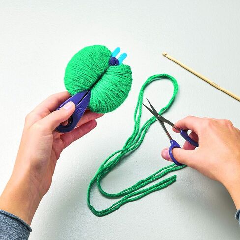 Prym 2-in-1, Large (3" & 3-1/2") Pompom Maker, 3" & 3.5", Purple, Blue, Green 2 Count in Saudi Arabia