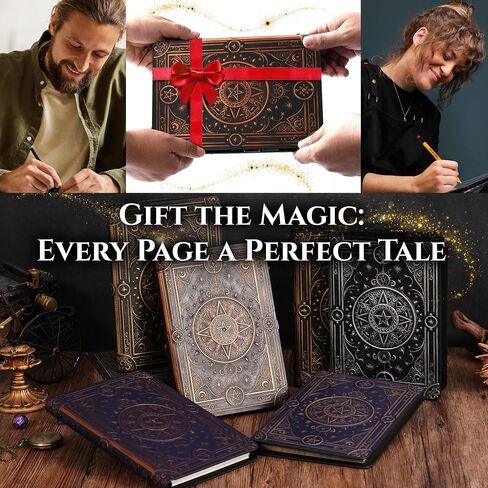 Magic Refillable Notebook Journal for DND Binder - Story Forge 400 Pages (200 Sheets) with Worn Ancient Magic Design for DND or Fantasy Enthusiasts - Perfect for Dungeons and Dragons (D&D) in Saudi Arabia